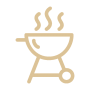 Barbecue chalet avec services hôteliers